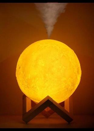 Настільний світильник magic 3d moon light місяць 12 см зі звол...