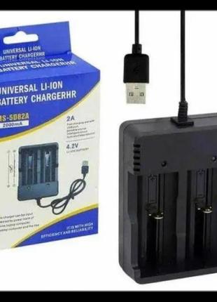Зарядний пристрій для акумуляторів usb li-ion charger ms-5d82a...