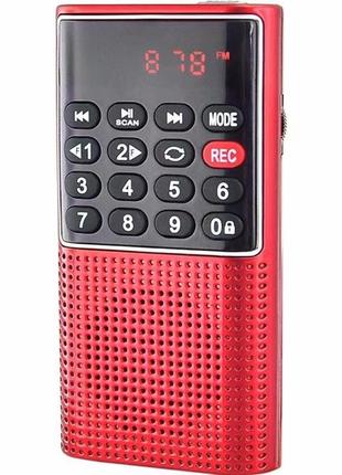 Радіо цифрове кишенькове micmagic l-328 fm/mp3 з диктофоном, р...