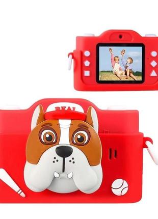 Дитячий цифровий фотоапарат smart kids toy g16 dog puppy черво...