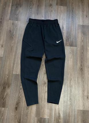 Nike спортивные мужские черные брюки найк беговые спортивки зауженные найки dri-fit1 фото