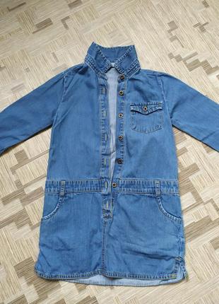 Джинсовая рубашка/туника