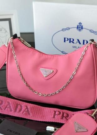 Prada малина нейлон