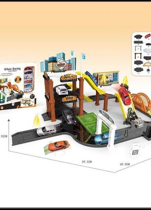 Парківка fj-642 (24/2) 57 елементів, 6 машинок1 фото