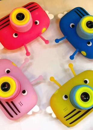 Дитячий цифровий фотоапарат smart kids toy g9 бджілка рожева 2...5 фото