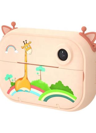 Дитячий фотоапарат миттєвого друку toy g3 pro жираф giraffe з ...1 фото