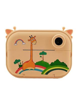 Дитячий фотоапарат миттєвого друку toy g3 pro жираф giraffe з ...2 фото