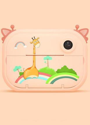 Дитячий фотоапарат миттєвого друку toy g3 pro жираф giraffe з ...3 фото