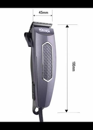 Дротова машинка для стриження волосся dsp f-90032 чорна2 фото