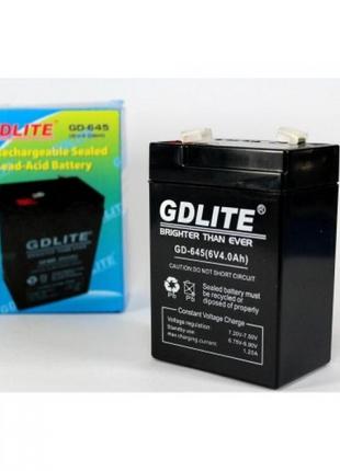 Аккумулятор gdlite-gd-645 6v 4.0ah