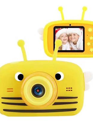 Дитячий цифровий фотоапарат smart kids toy g9 бджілка жовта 2 ...1 фото