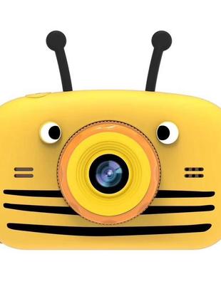 Дитячий цифровий фотоапарат smart kids toy g9 бджілка жовта 2 ...3 фото