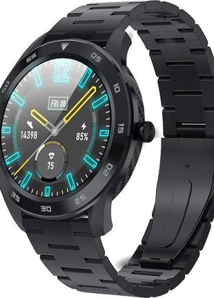 Смарт годинник smart watch no.1 dt98 метал чорний