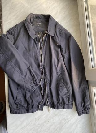 Бомбер куртка вітровка синього кольору розмір м унісекс знижка