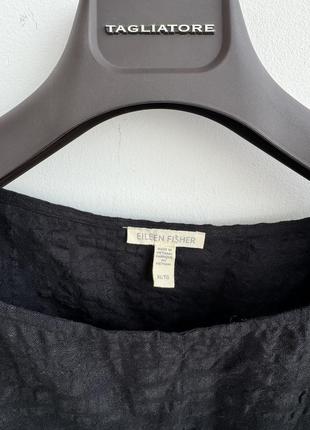 Eileen fisher лляна блузка вільного крою батал5 фото