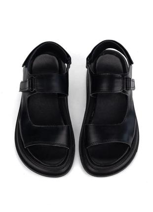 Босоножки женские натуральная кожа в двух цветах черные и белые лето