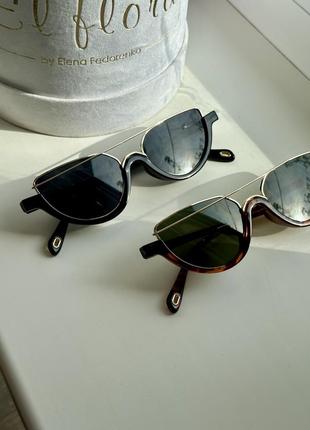Окуляри сонцезахисні жіночі чорні очки коричневі