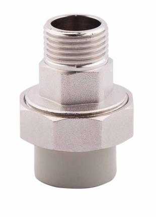 Американка 25х3/4 нр поліпропілен alfa plast