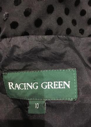 Шикарная брендовпя рубашка в горох , бархат  racing green5 фото
