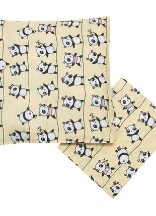 Комплект постельного белья "панда", детский