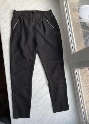 Штани брюки bershka чорні жіночі легкі весна літо осінь