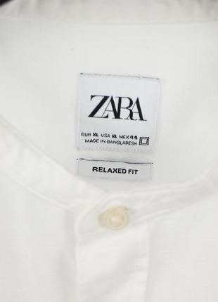 Чоловіча сорочка zara man linen6 фото