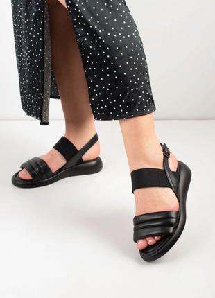 Женские босоножки сандали на низком ходу эко кожа экокожа сандалии