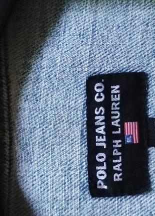 Джинсовая куртка polo ralph lauren l,xl y2k3 фото