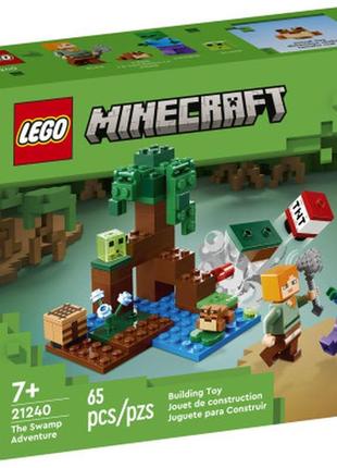 Конструктор lego minecraft пригоди на болоті 65 деталей (21240)