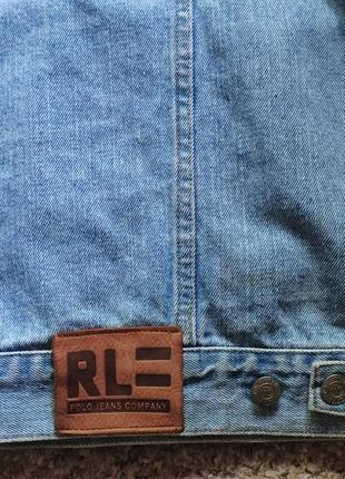 Джинсовая куртка polo ralph lauren l,xl y2k7 фото