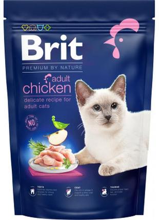 Сухий корм для кішок brit premium by nature cat adult chicken ...