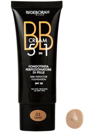 Bb-крем deborah 5-in-1 foundation spf20 03 - sand 30 мл (80095...