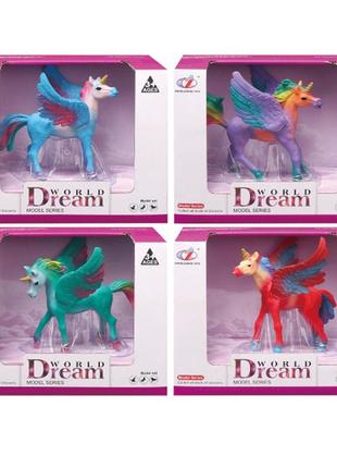 Конячка єдиноріг/пегас, 10см, 4 види, в кор-ці, 15-12-7,5см /96/ q9899-y28  ish