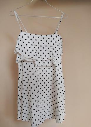 Сукня сарафан zara білий xs