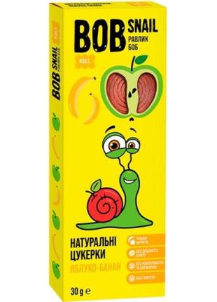 Цукерка bob snail яблуко-банан 30 г (1740747)