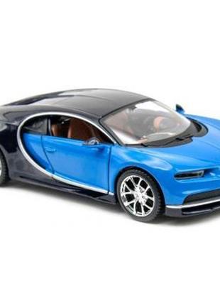 Машина maisto bugatti chiron (1:24) синій металік (31514 met. ...