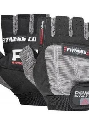 Рукавиці для фітнесу power system fitness ps-2300 grey/black x...