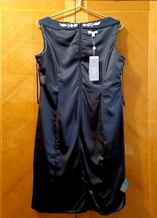 Брендовое новое стильное, лаконичное, черное платье по фигуре р.16 от precis8 фото