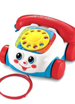 Розвивальна іграшка fisher-price іграшка-каталка "веселий теле...