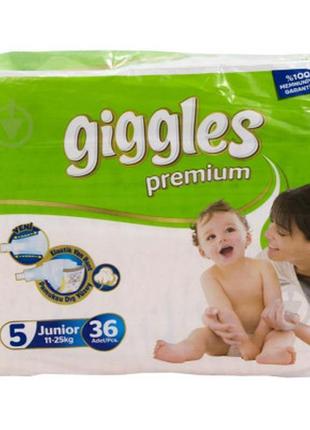 Підгузок giggles premium junior 11-25 кг 36 шт (8680131201617)