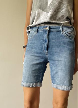 Шорты h&amp;m средняя длина светлый джинс m