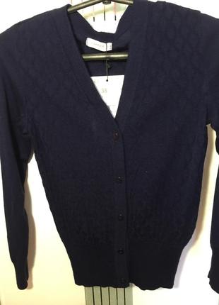 Пуловер кофта темно-синя для дівчинки. розмір 34/ 1284 фото