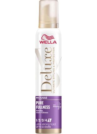 Мус для волосся wella deluxe виразний об'єм для тонкого волосс...