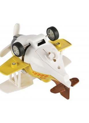 Спецтехніка same toy літак металевий інерційний aircraft жовти...4 фото