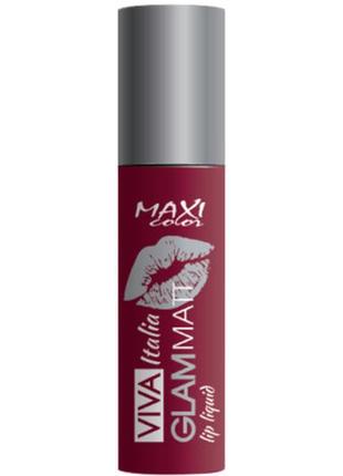 Помада для губ maxi color viva italia glam matt lip liquid 08 ...