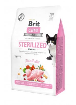 Сухий корм для кішок brit care cat gf sterilized sensitive 400...