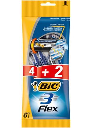 Бритва bic flex 3 4 + 2 шт. (3086123242500)