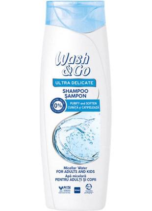 Шампунь wash&go; на мицеллярной воде для всех типов волос 400 ...