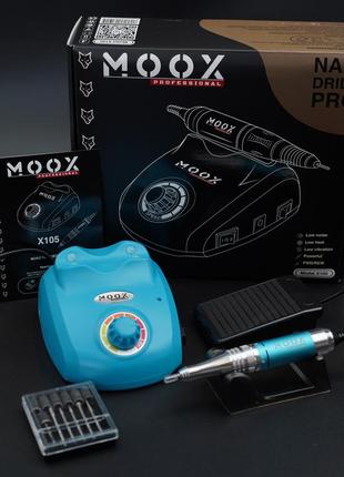 Фрезер для маникюра moox x105 на 45000 об\мин, 65 вт., light blue