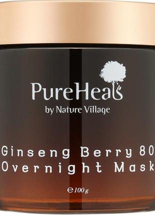 Маска для обличчя pureheal's ginseng berry 80 overnight mask 1...